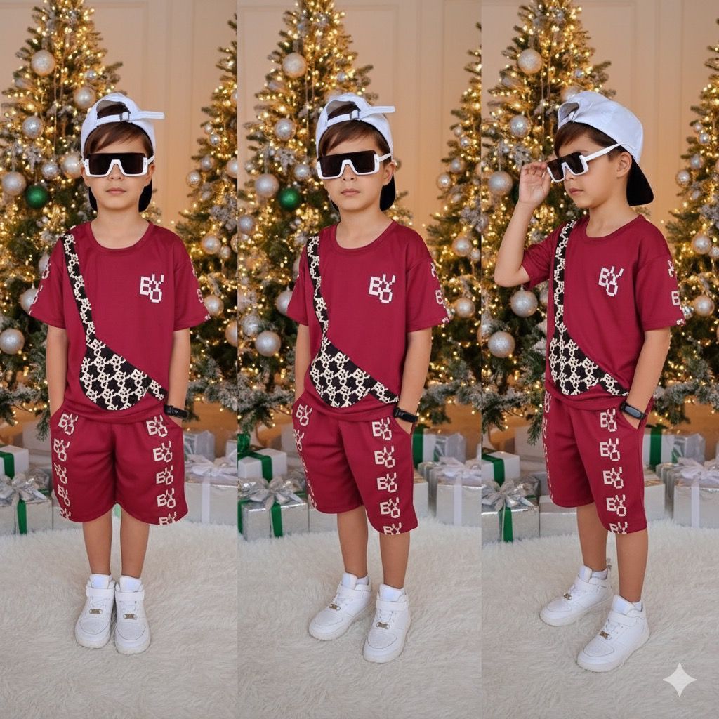 Conjunto Infantil Menino Verão – Look Camisa+Bermuda Leve e Confortável em Oferta na Shopee