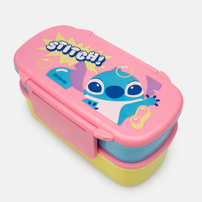 Marmita Média Infantil Escolar Menina Estampa Stitch Puket em Oferta na Shopee