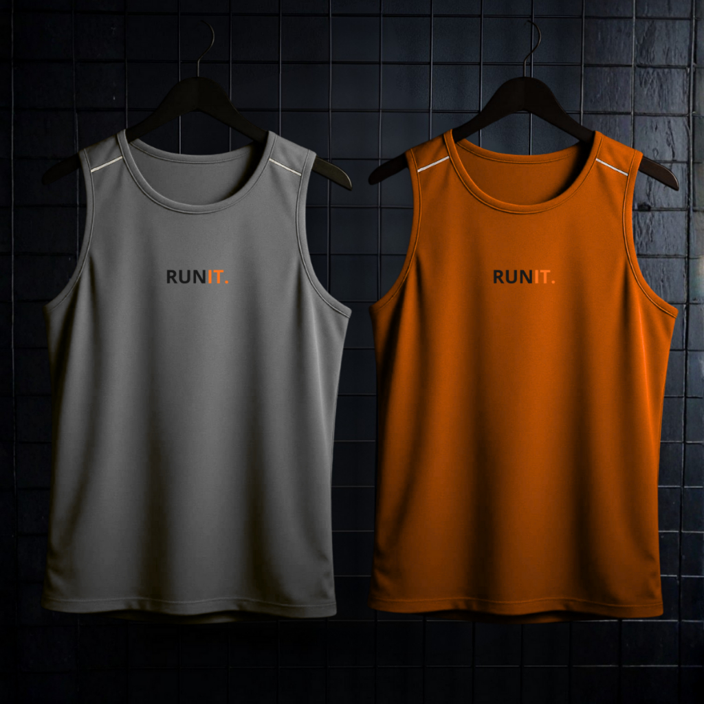 KIT 2 Regatas Masculinas DryFit Alta Performance Treino Regata dryfitness  masculina academia