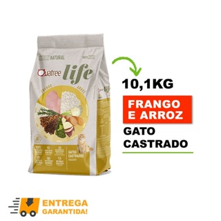Ração Quatree Life Para Gatos Castrados Frango e Arroz 10,1 kg-Envio Rápido em Oferta na Shopee