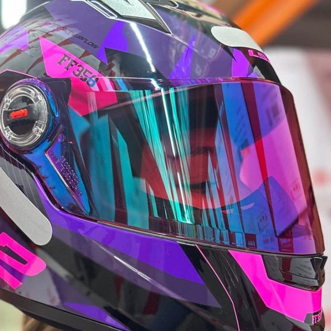 VISEIRA CAPACETE FF358 ROSA CAMALEÃO ANTI RISCO PROTEÇÃO UV LS2 DRAZE XDRON TRIBAL TANK MODELOS TOP