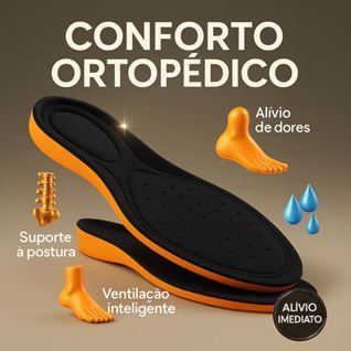 2 Pares Palmilha Ortopédica Em Gel Anatômica - Palmilha Anti Odor Para Dores Nos Pés
