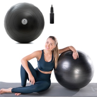 Bola de Pilates Suíça 65cm Para Exercícios Fortalecimento Muscular Tecnologia Anti Estouro EssenceFit em Oferta na Shopee