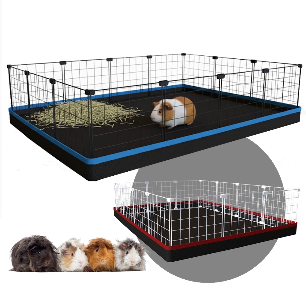 Cercado Porquinho Índia 90x120cm com Bandeja Higiênica Impermeável em Oferta na Shopee