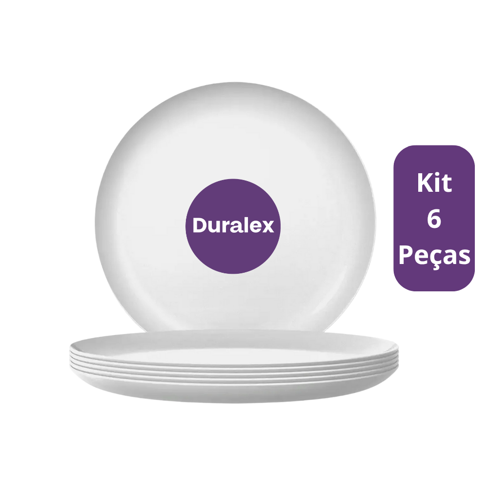 Jogo de Pratos Blanc Sobremesa 19cm 5345 Nadir Kit 6 Peças em Oferta na Shopee