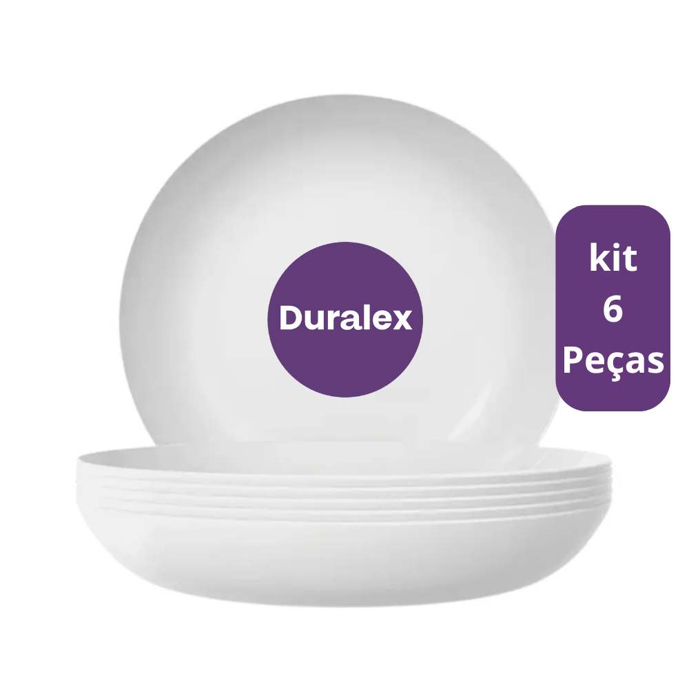 Jogo de Pratos Blanc Fundo 22 cm 5845 Nadir kit 6 Peças em Oferta na Shopee