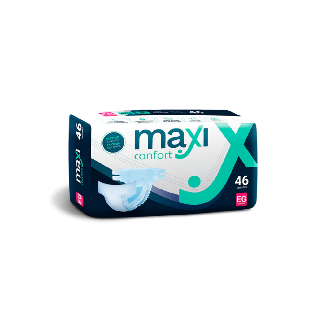 Fralda Geriátrica Maxi Confort Hyper EG com 50