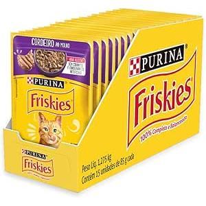 Kit 30 Un Sachê Friskies Gato Adulto Atum e Cordeio 85g