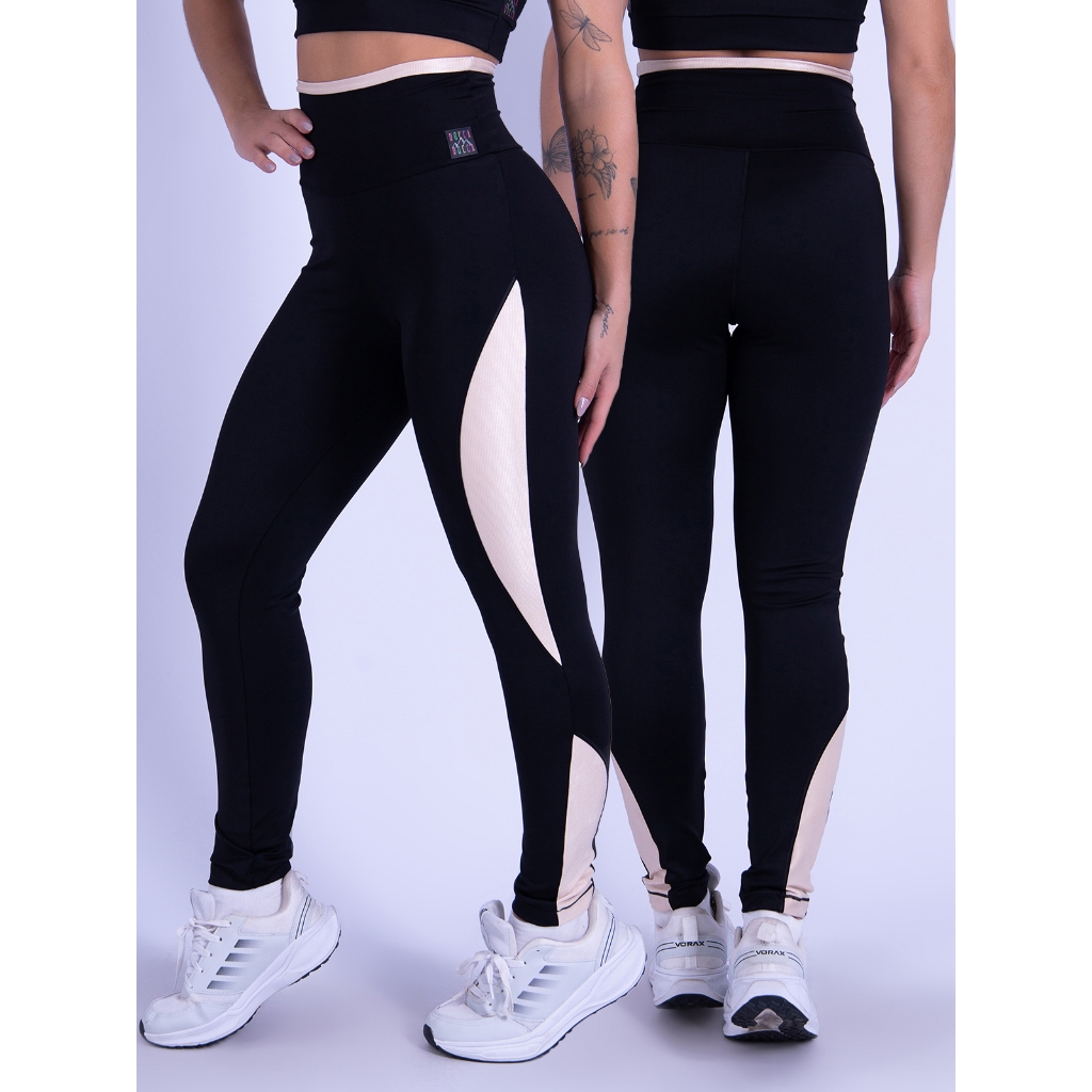Calça Legging de Poliamida Cintura Alta Ponta Lagoinha em Oferta na Shopee