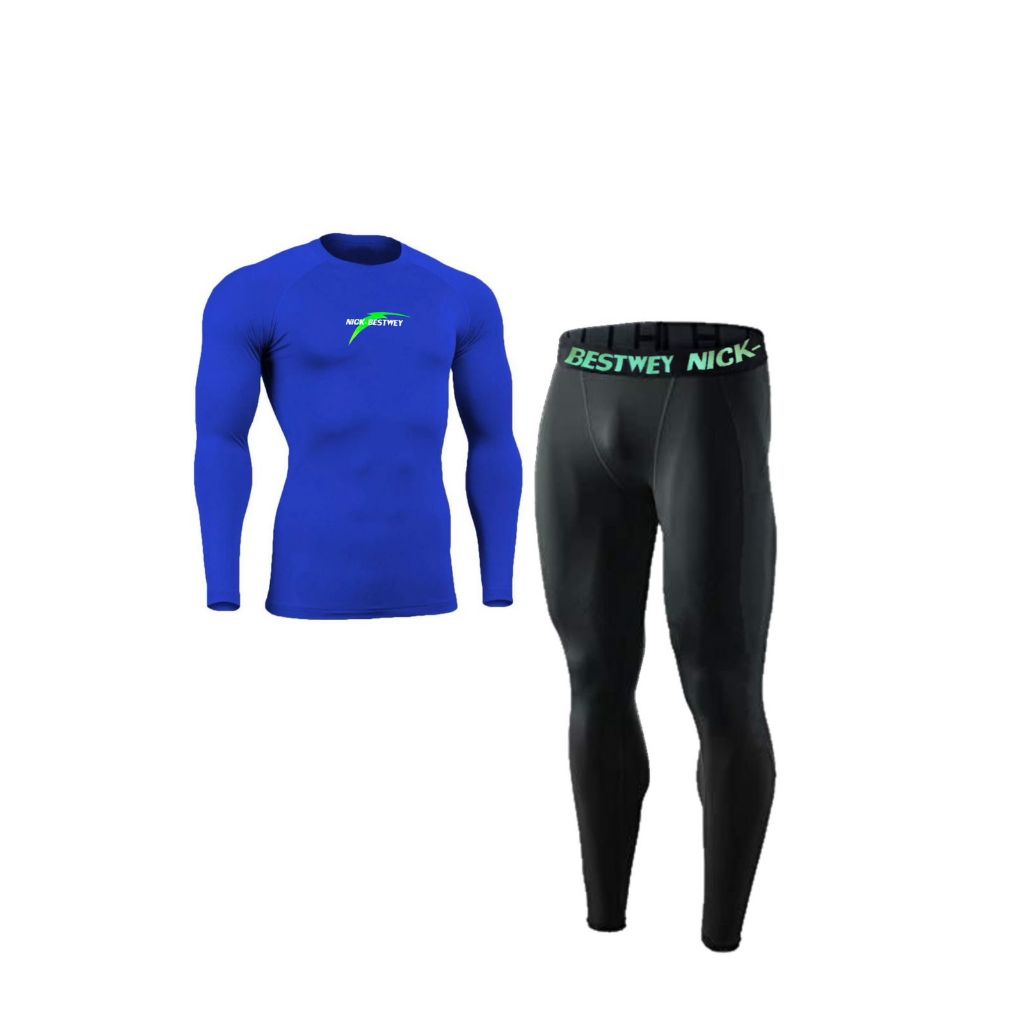Roupa Térmica Masculina Compressão UV – Calça e Camisa Para Corrida, Treino, Academia e Frio Intenso