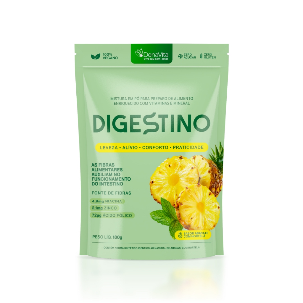 Digestino Mix Fibras Prebiótico Para Saúde Intestinal e Digestão - Denavita