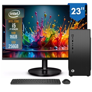 Computador Completo 2Eletro Top Intel Core i5, 16GB RAM,256GB, Bivolt, 23" Full HD - CD2E-0131TO em Oferta na Shopee