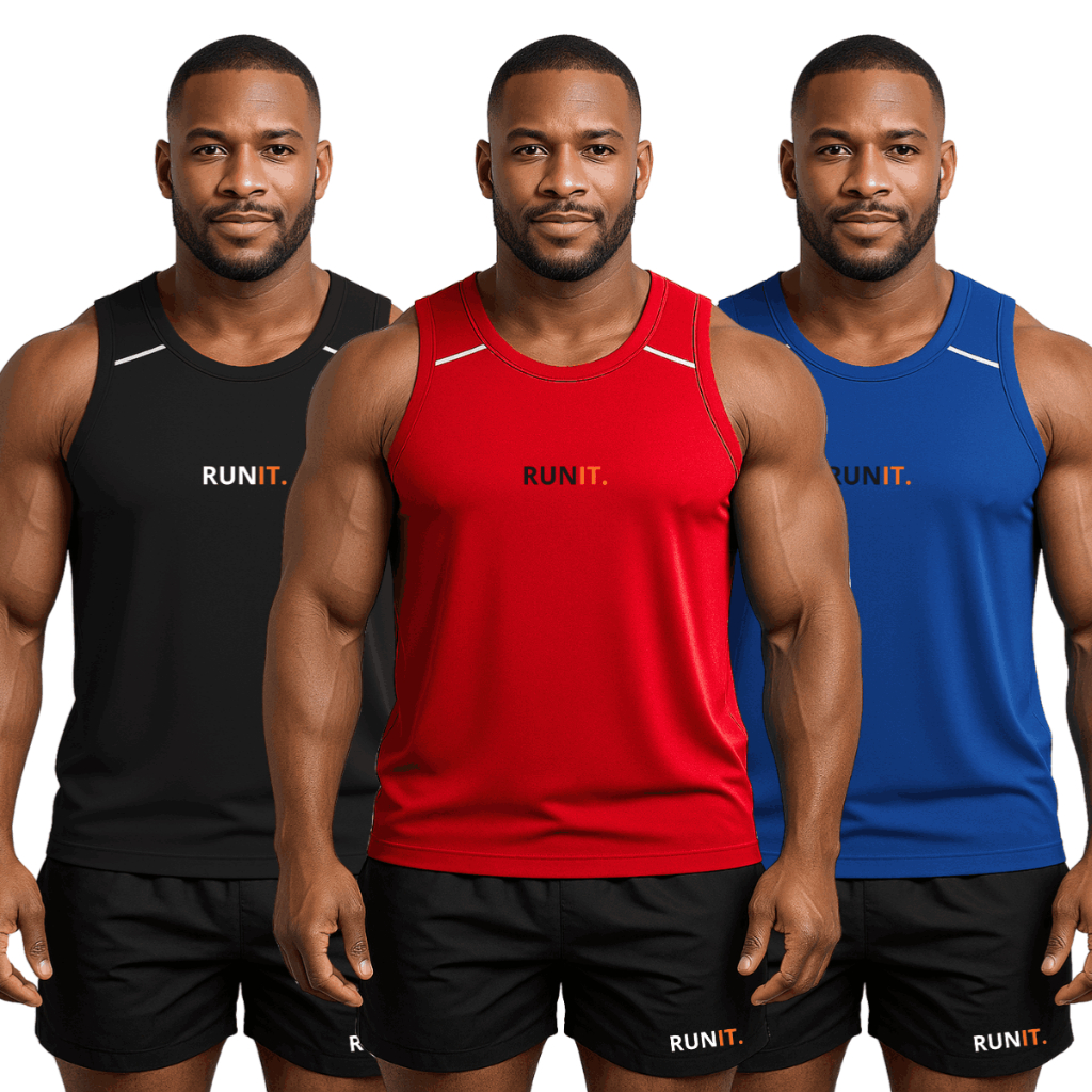 KIT ATÉ 3 Regatas Masculinas DryFit Premium Esportiva treino corrida, esportiva, leve