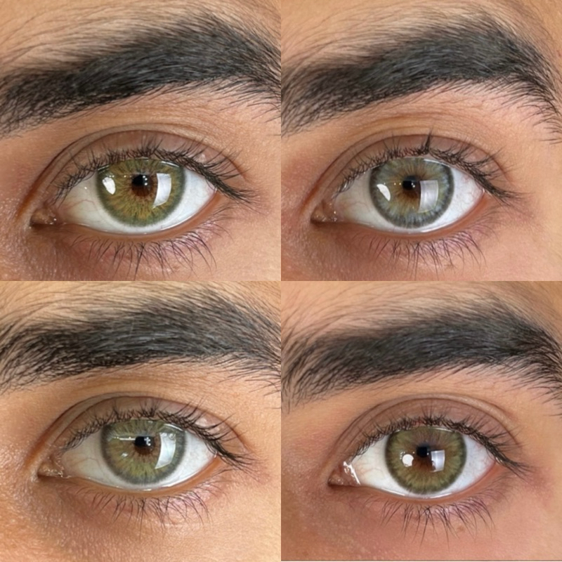 Lente de contato Urban Layer Memphis e Breeze Green Memphis Green Breeze Gray