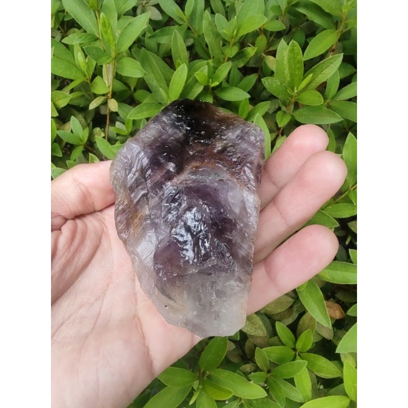 Ponta Ametista Super Seven Trigônicos Record Keeper Natural 250g a 300g , 9cm a 10cm Brasil