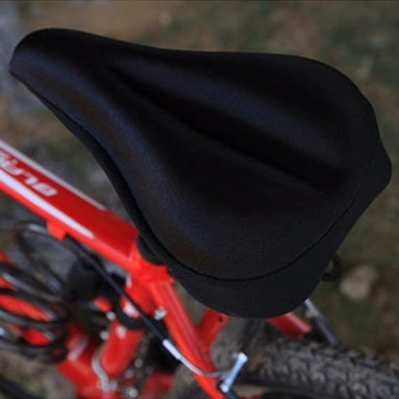 Capa para Banco Selim Bike em Gel Silicone Ajustável Banco Almofada Ciclismo