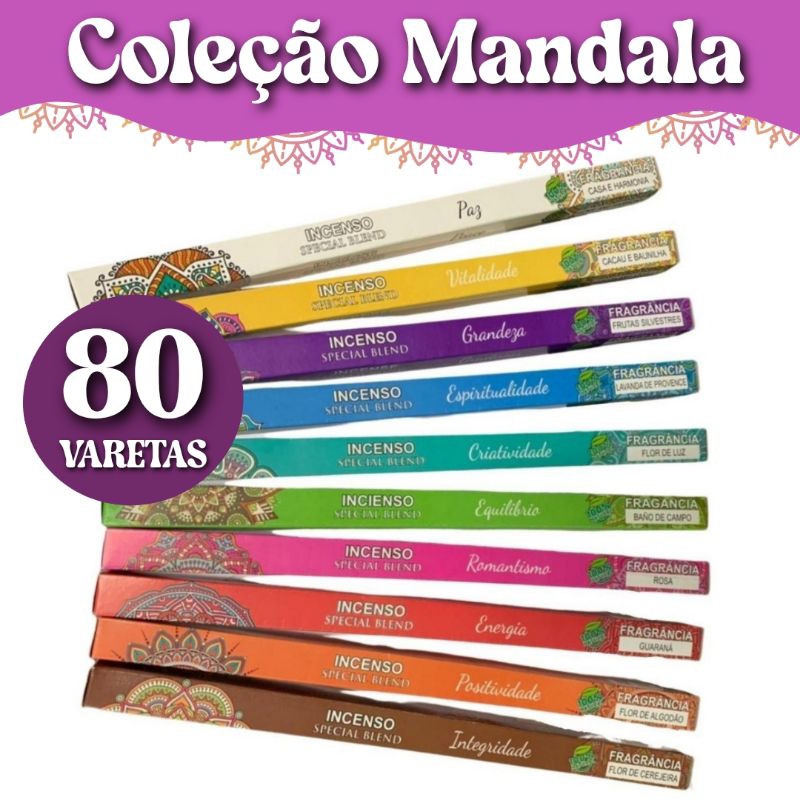 Imagem Kit Incenso Coleção Mandala / 100% Natural/ Escolha seu Kit