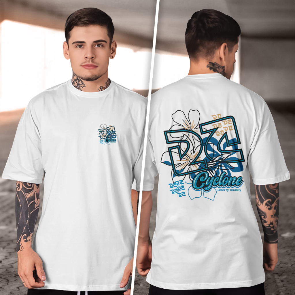 Camisetas CYCLONE LIBERTY gola redonda malha 100% algodão rnt