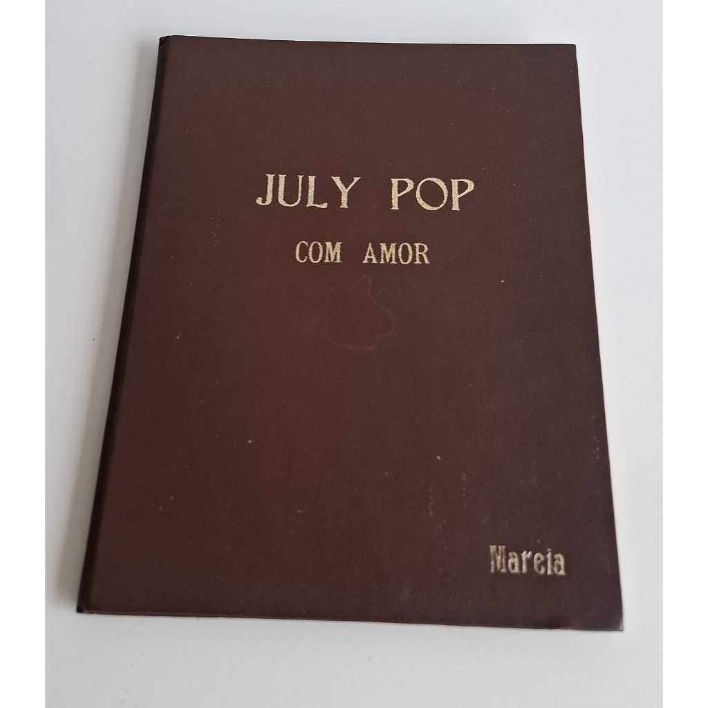 Álbum de Figurinhas July Pop Com Amor Encadernado Incompleto