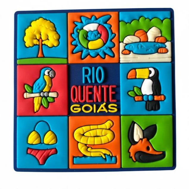 Ímã de Geladeira Rio Quente Goiás - A Alegria das Águas Quentes no Seu Lar!
