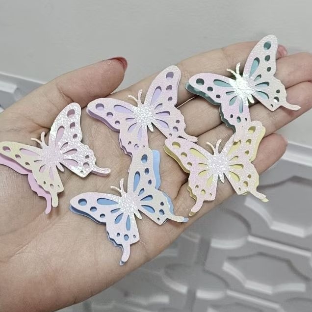 BORBOLETAS 3D - CANDY COLORS - APLIQUES TAGS PERSONALIZADOS - JARDIM ENCANTADO - JARDIM DAS BORBOLETAS -  LEMBRANCINHAS