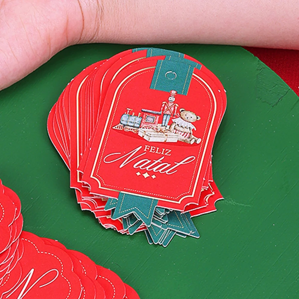 100 TAGS NATAL BANDEIROLA TRADIÇÃO 5251 ( JANGO NATAL 2025 )