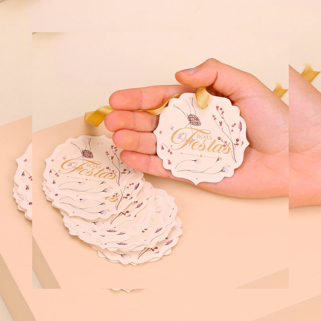 60 TAGS NATAL MEDALHÃO CLÁSSICA 5241 ( JANGO NATAL 2025 )