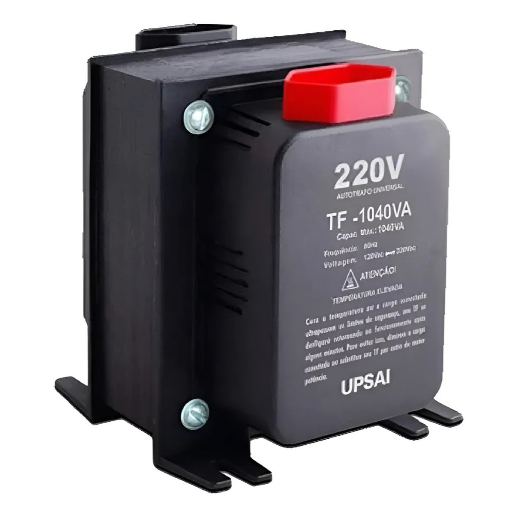 Autotransformador Tf-1040 Com Sensor Térmico Upsai Bivolt Preto