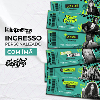 Ingresso Magnético Personalizado | LollaPalooza 2026 em Oferta na Shopee