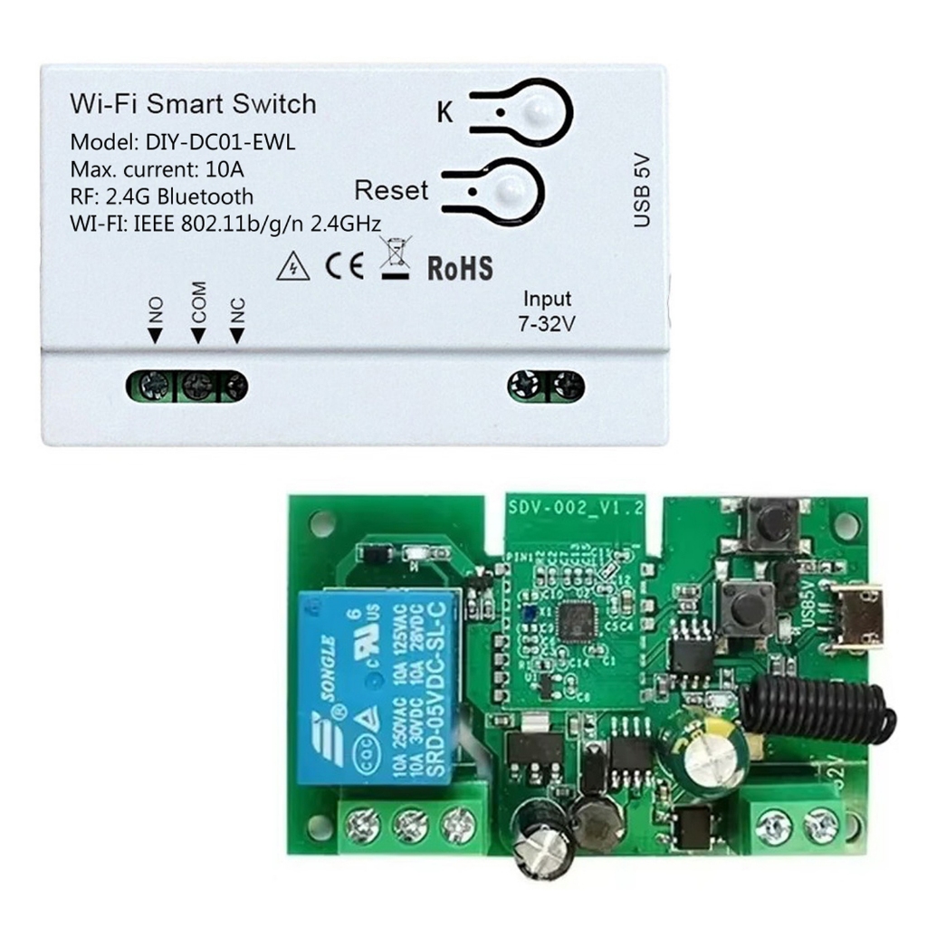 Sonoff Relé Interruptor Contato Seco 1ch Ewelink 12v c/ Case