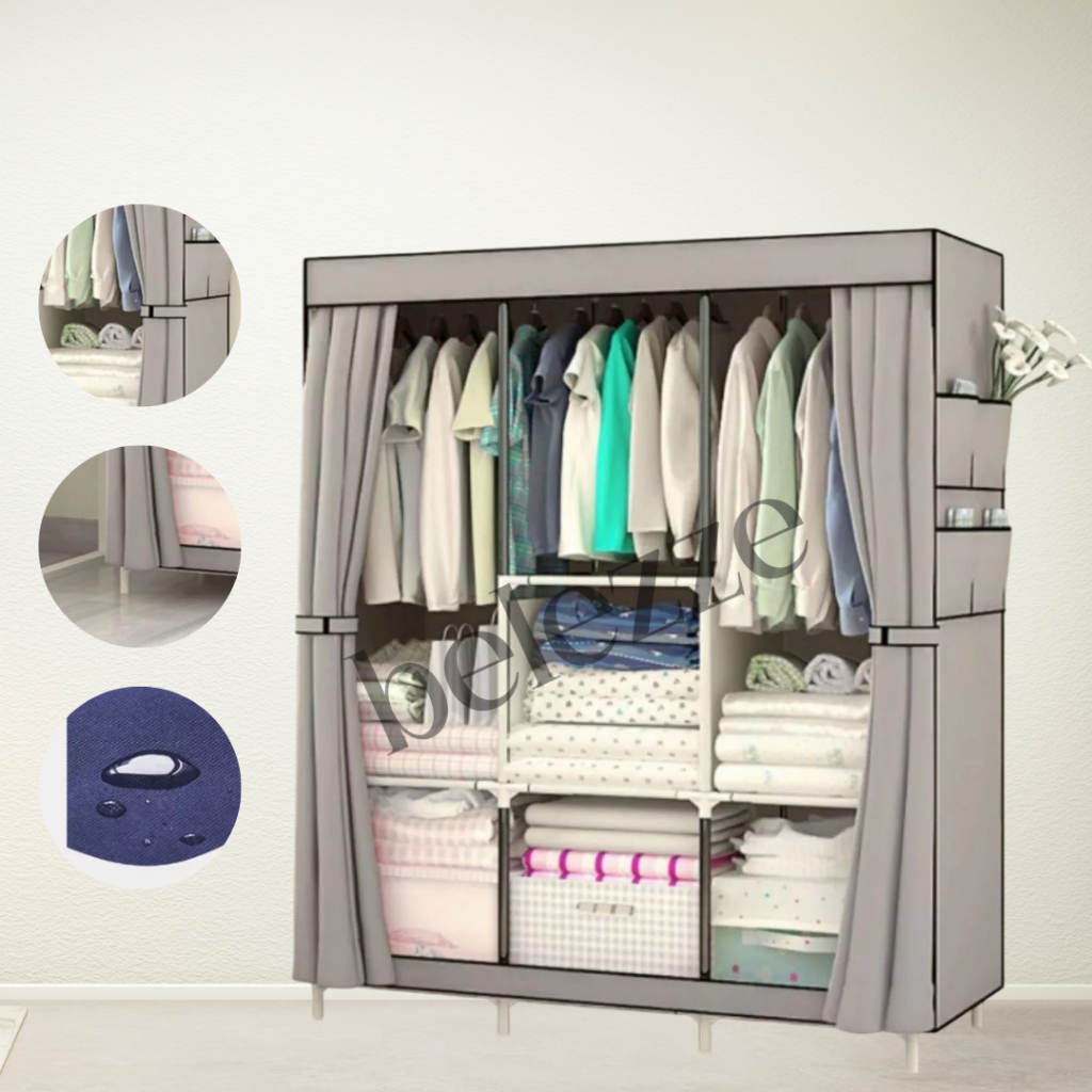 Guarda Roupa Dobrável Organizador De Roupas Portátil Multiuso Armário Organizador de Roupas Sapatos