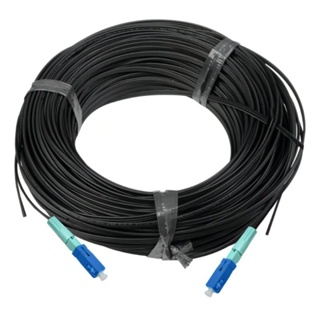 100m Cabo Fibra Óptica Drop Flat 1fo Conectores SC UPC em Oferta na Shopee