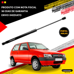 Amortecedor Porta Malas Tampa Traseira Fiat Uno 1984 a 05 06 07 08 09 2010 Pistão a Gás Fiat Uno