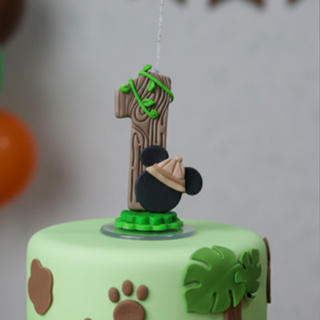 Vela Mickey Safari Em Biscuit FULL -ENVIO IMEDIATO - 1,2,3,4,5,6,7,8,9 em Oferta na Shopee