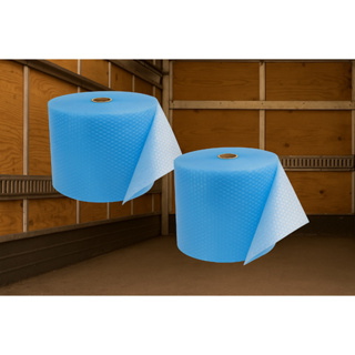 Kit 2 Plásticos Bolha Azul 30cm x 100m | Proteção Reforçada 35 Micras | Ideal para Envio Seguro em Oferta na Shopee