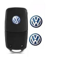 ADESIVO VOLKSWAGEN ALUMINIO PARA CHAVE TIPO CAVINETE E CARCAÇAS AUTOMOTIVA