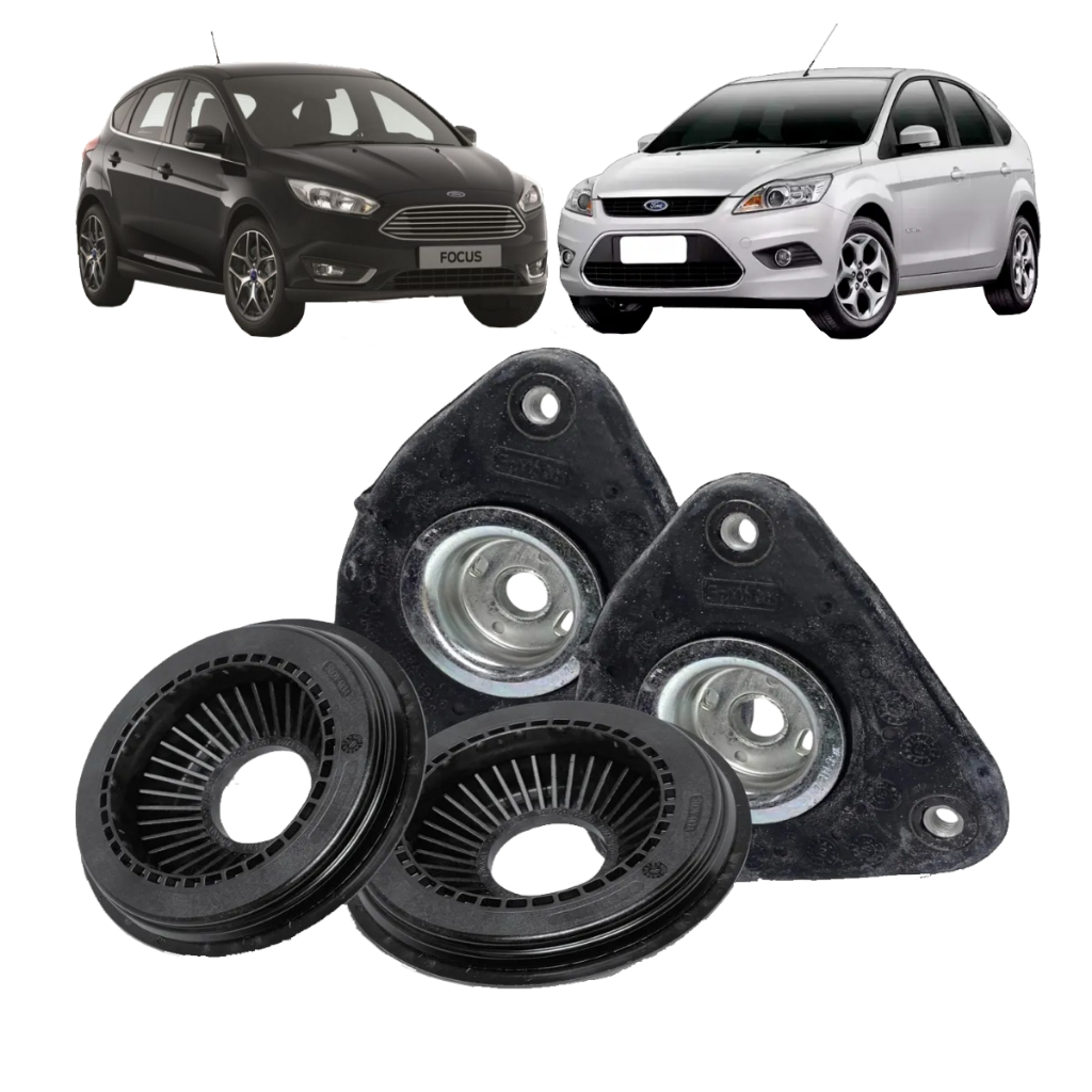 Kit Coxim Com Rolamento Dianteiro Focus 2009 A 2019 Original Ford