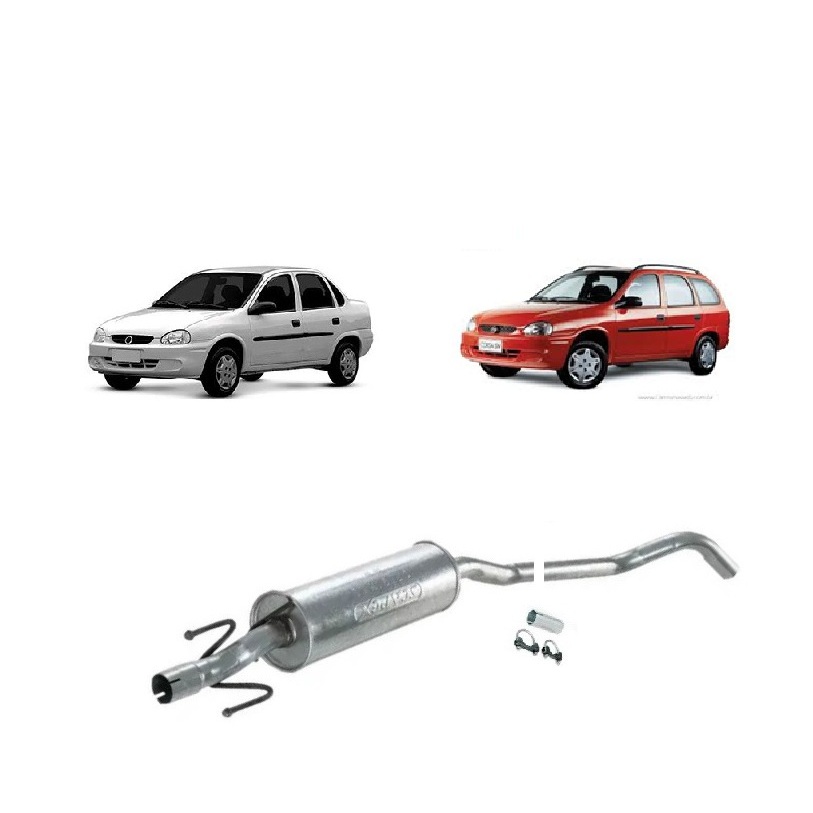 Escapamento Corsa Wind/Sedan/Wagon Intermediário 1994 até 2009