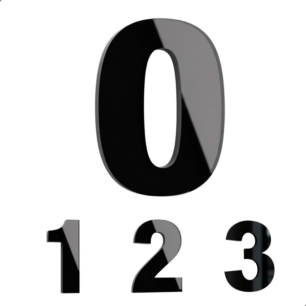 Número Residencial Acrílico Preto 20cm com Corte a Laser para Fachada Portão ou Parede em Oferta na Shopee