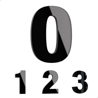 Número Residencial Acrílico Preto 20cm com Corte a Laser para Fachada Portão ou Parede em Oferta na Shopee