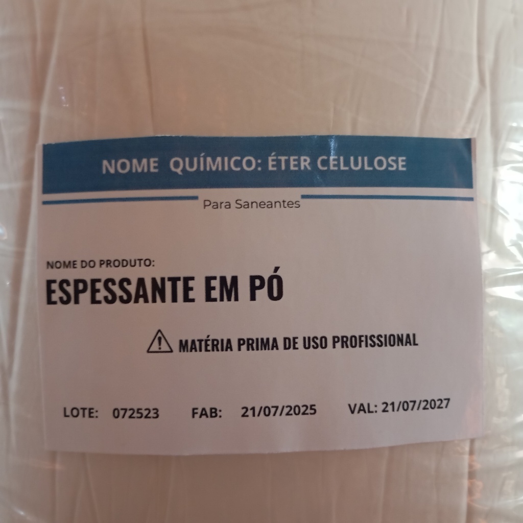 2kg Espessante em pó uso Profissional Saneante, Detergete, Sabão liquio, desinfetante