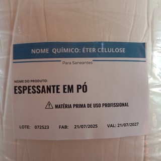 2kg Espessante em pó uso Profissional Saneante, Detergete, Sabão liquio, desinfetante