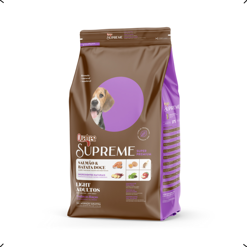 RAÇÃO QUATREE SUPREME LIGHT ADULTO TODAS AS RAÇAS 15KG em Oferta na Shopee