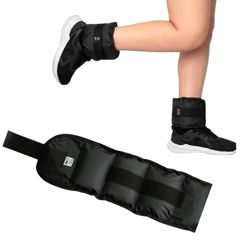 Caneleira/Tornozeleira Peso (UNIDADE) de 500G,1KG,2KG,3KG,4KG,5KG - Preta/Rosa - Exercício/Musculação/Fisioterapia em Oferta na Shopee