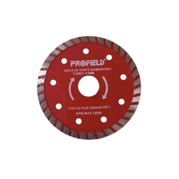 Disco De Corte Diamantado 110 Mm 110x7x2.0x22.23mm Profield