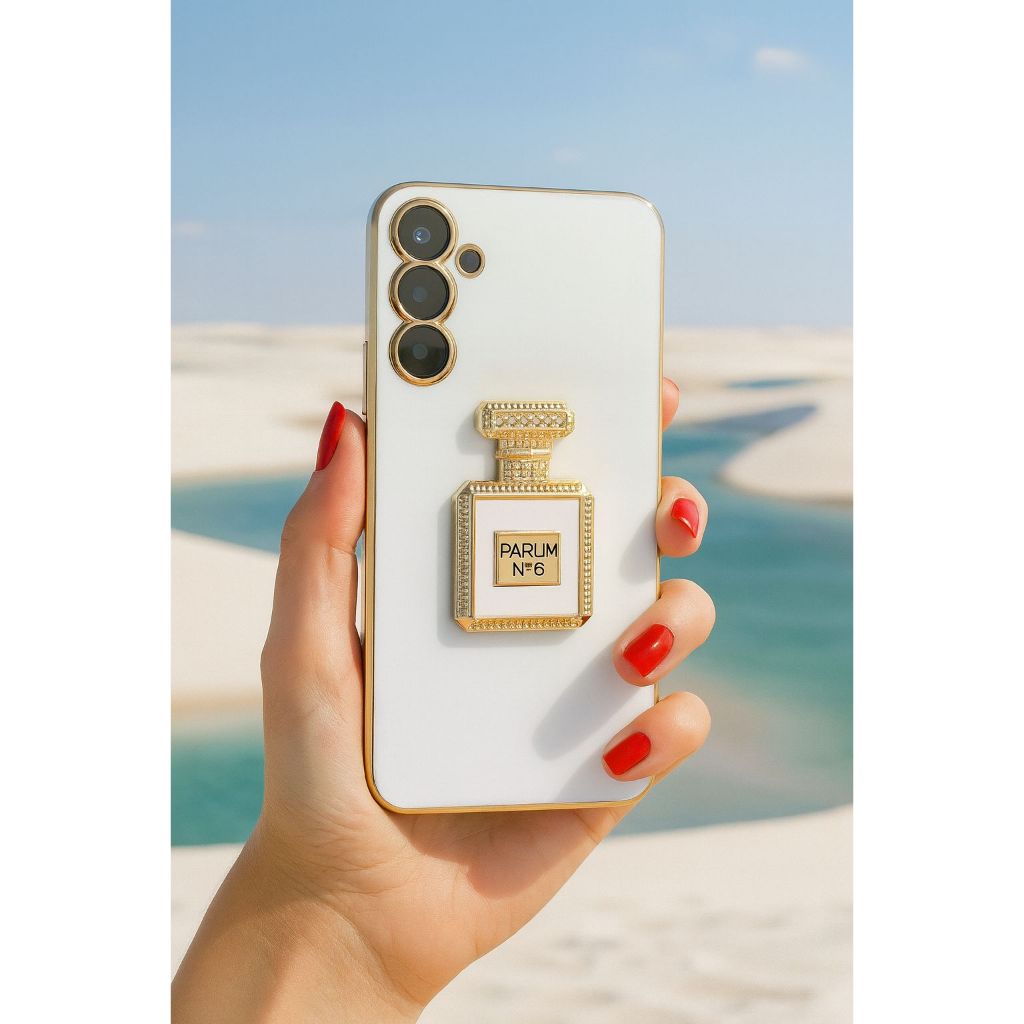 Capa Capinha Samsung A56 A36 A26 A16 A06 A55 A35 A25 A15 A05 A54 A34 A24 A14 Suporte Perfume Espelho