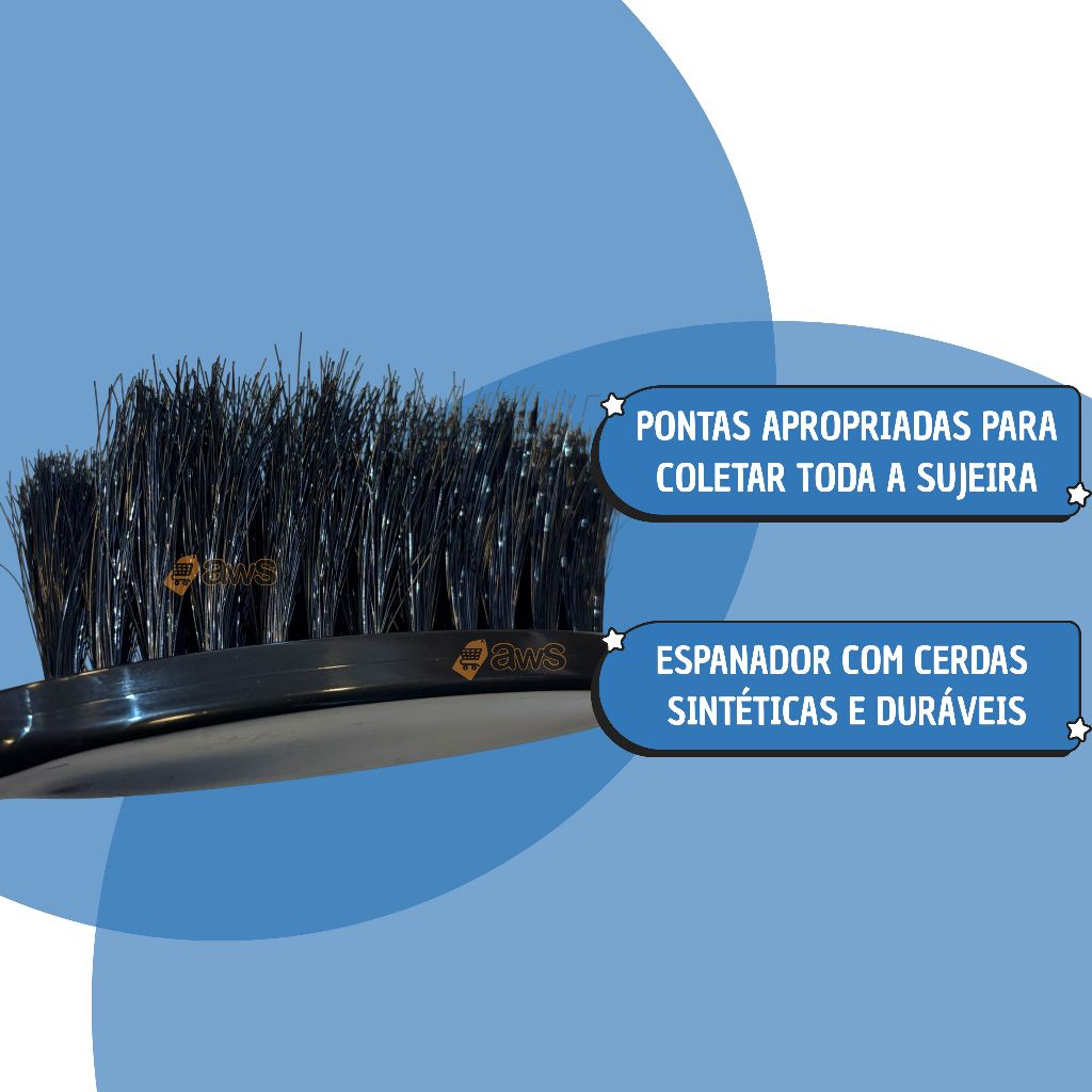 Kit Pá Coletora + Espanador Vassourinha Para Limpeza Perfect Pro