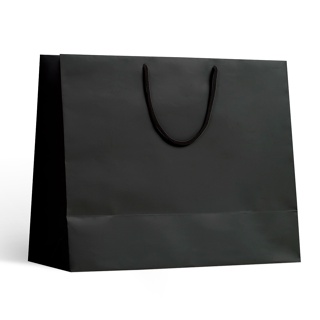 Embalagem Papel Sacola Horizontal GG Preto Kit 50 Unidades Roupas Brinde Presente Cosmético Calçados em Oferta na Shopee