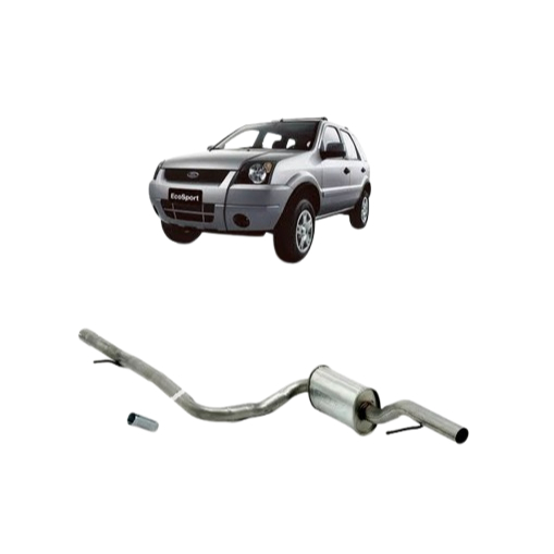 Escapamento Silencioso Intermediario Ecosport 2.0 2003 até 2009