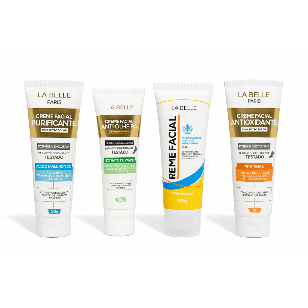 Creme Facial Super Hidratante La Belle Paris 50g Com Filtro Solar